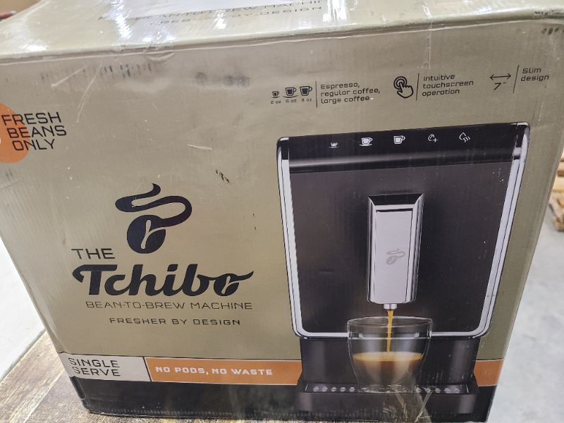 Photo 1 of Tchibo Automatic Espresso & Coffee Machine with Built-in Grinder, No Coffee Pods Needed, Black