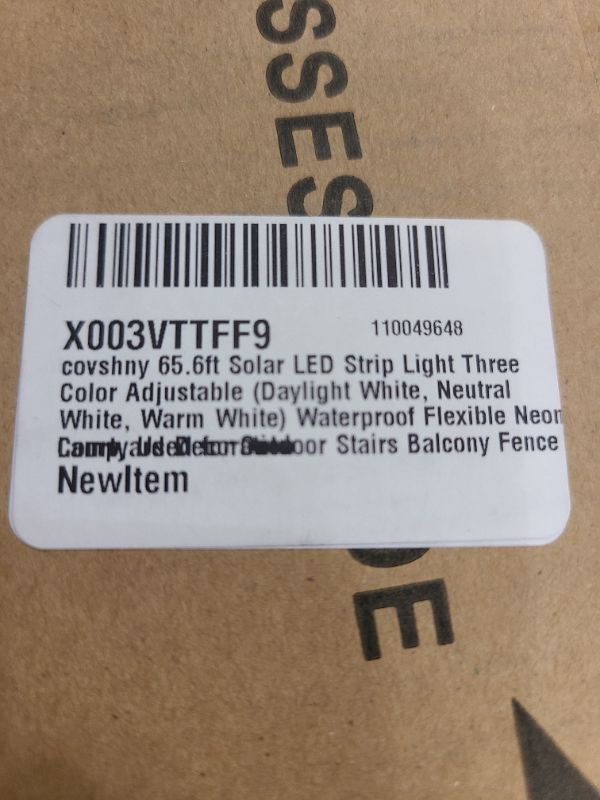 Photo 1 of "covshny" 65.6 ft solar led strip