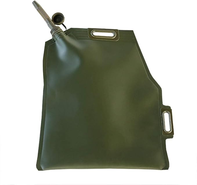 Photo 1 of 30L Portable Folding Oil Bag Gasoline Container for Motorcycle Car Outdoor diesel oil can Reserve Storage Canister Drum 7.9 Gallon (green) (30L TPU 7.9 Gallon)