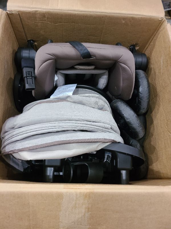 Photo 1 of Evenflo Pivot Modular Travel System with LiteMax Infant Car Seat with Anti-Rebound Bar (Desert Tan)