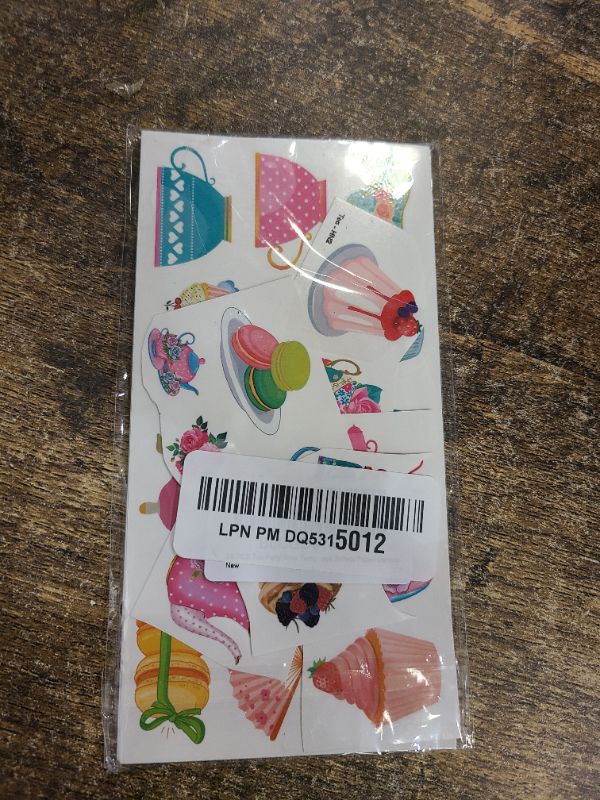 Photo 1 of 96 PCS Tea Party Time Temporary Tattoos Themed 1st Birthday Party Decorations Supplies Favors Decor Cute Floral Pink Teapot Teacup Stickers Gifts For Kids Women Girls Boys School Prizes Carnival