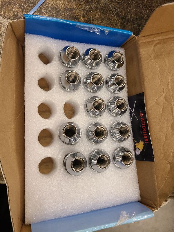 Photo 1 of 20 Pcs 14x1.5mm Lug Nuts Replacement for Wrangler Gladiator Cherokee Grand Ram,1.46 Inch 7/8 Hex OEM Factory Style Large Acorn Seat Lug Nuts Factory Wheels