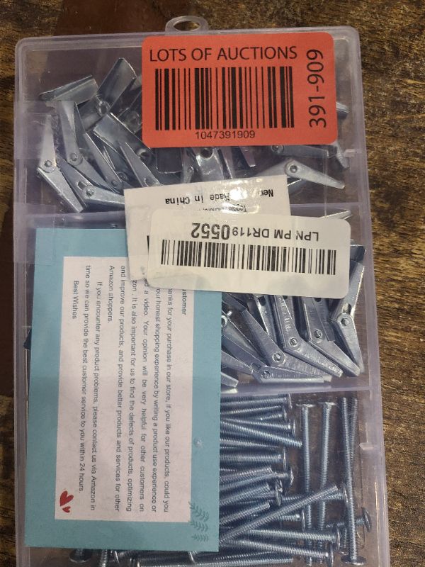 Photo 1 of 50 Pcs 1/8 Inch Toggle Bolts for Drywall, Heavy Duty Metal Drywall Anchors Kit, Dry Wall Anchors and Screws Kit, Butterfly Anchors for Ceiling, Sheetrock, Hollow Wall