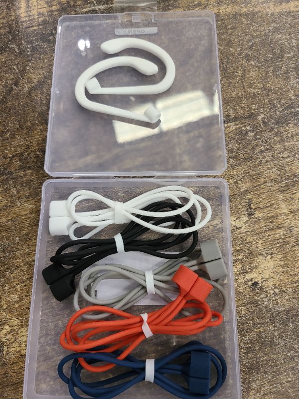 Photo 1 of 5 Pack Ultra Strong Magnetic AirPods Straps, Anti-Lost Cord for AirPods 4rd / AirPods Pro 1st and 2nd / AirPod 3rd /AirPod 1st and 2nd,Silicone Sports Lanyard and Ear Hook- 5 Straps + 2 EarHook