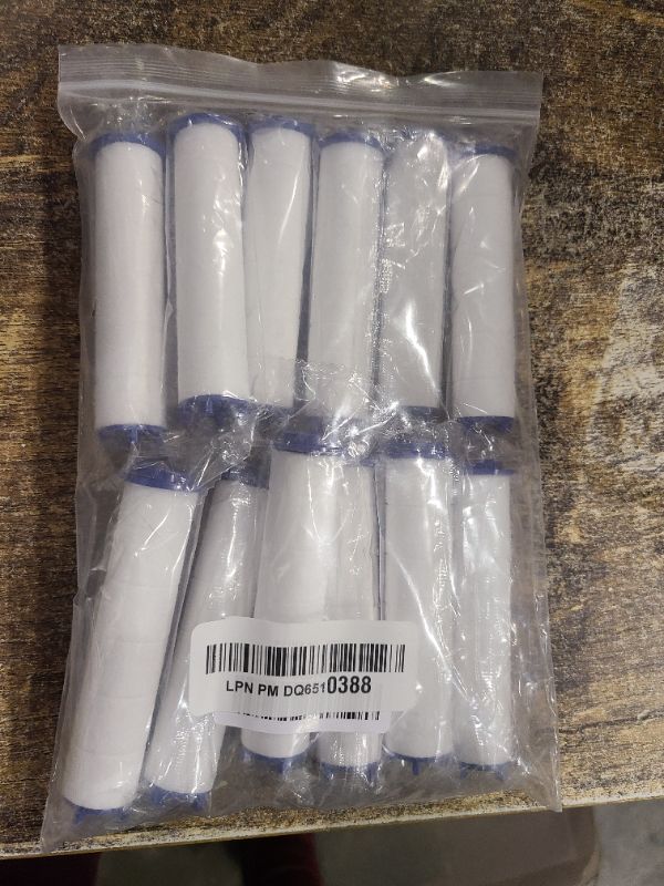 Photo 1 of 12 Pieces Hydro Jet Shower Head Filter, High Pressure Handheld Vortex Turbo Fan Shower Heads Filter