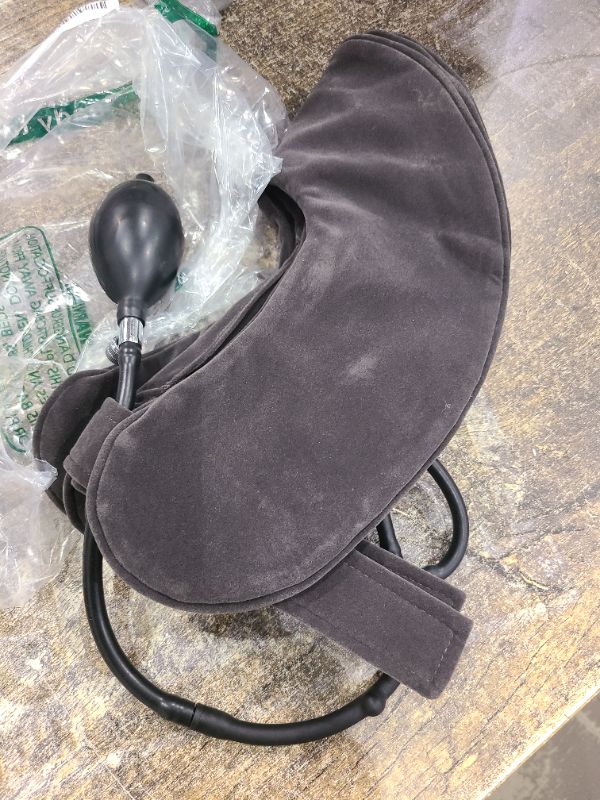 Photo 1 of S Cervical Neck Traction Device for Instant Neck Pain Relief - Inflatable & Adjustable Neck Stretcher Neck Support Brace, Neck Traction Pillow for Home Use Neck Decompression