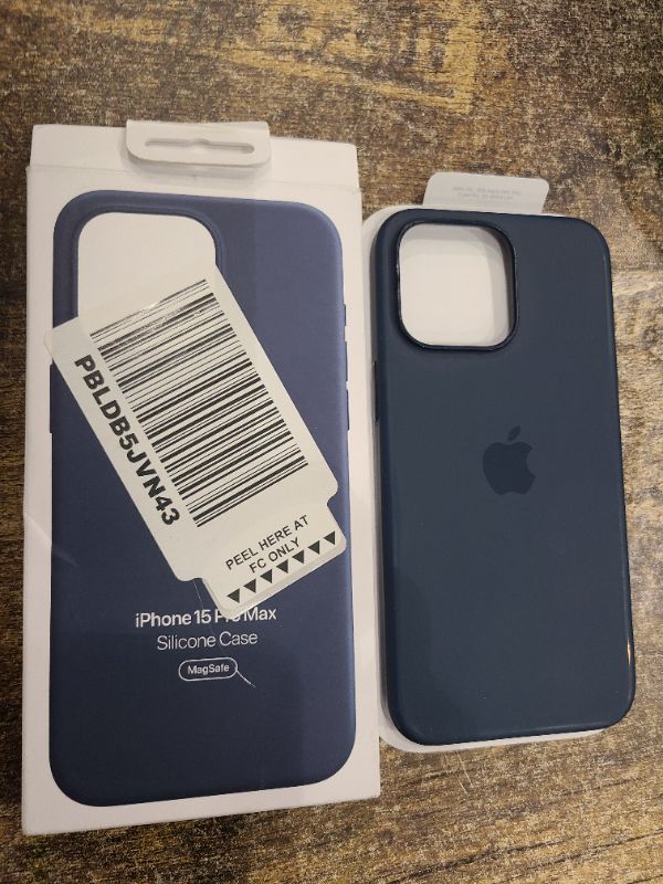 Photo 1 of Apple iPhone 15 Pro Max Silicone Case with MagSafe - Storm Blue