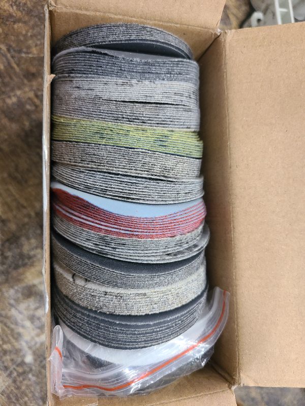 Photo 1 of 133 PCS Sanding Disc Drill Polishing Kit Sanding Attachment, 3 Inch Wet Dry Headlight Restoration Kit, Hook and Loop Sandpaper Buffing Pads with Rotary Tools for Car Wood Metal Glass Resin Expoxy