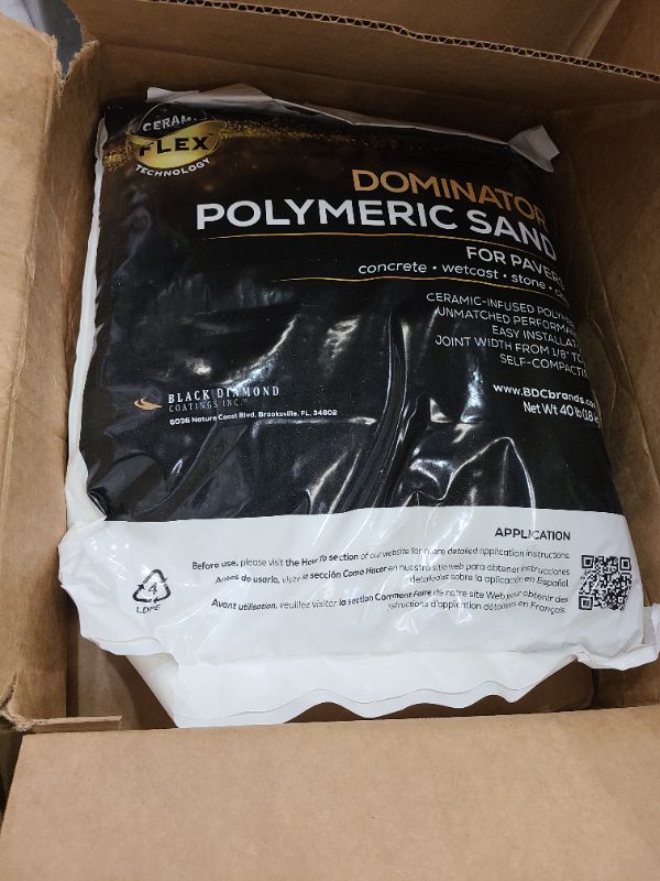 Photo 1 of 40 Pound Camel Brown DOMINATOR Polymeric Sand with Revolutionary Ceramic Flex Technology for Stabilizing Paver Joints/Gaps, 1/8” up to 4”, Professional Grade Results