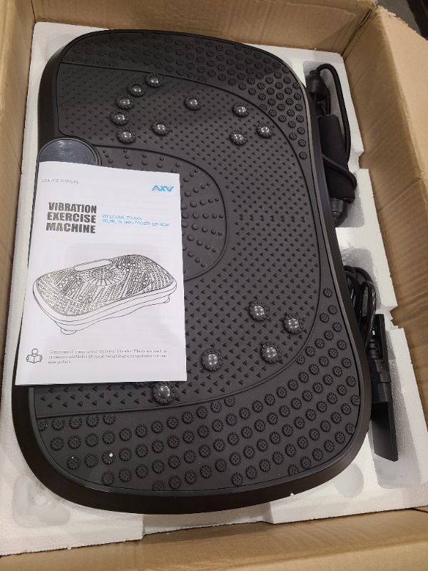 Photo 1 of AXV Vibration Plate Fitness Platform Exercise Machine Vibrating Lymphatic Drainage Shaking Full Body Shaker Workout Vibrate Stand Shake Board Sport Gym for Weight Loss Fat Burner for Women Men
