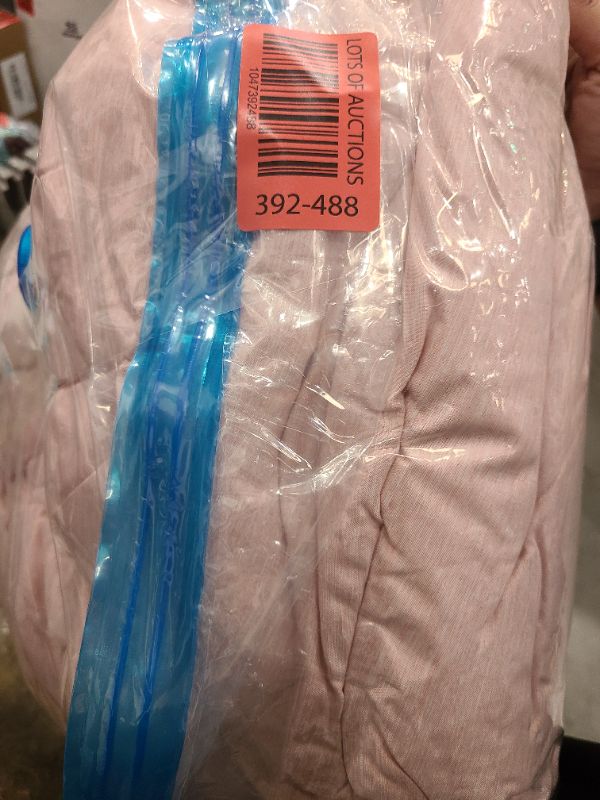 Photo 1 of Monbix Full Comforter Set - 7 Pieces Light Pink Bed in a Bag Full Size Bedding Sets with Comforters, All Seasons Down Alternative Comforter with Sheets,Pillowcases & Shams