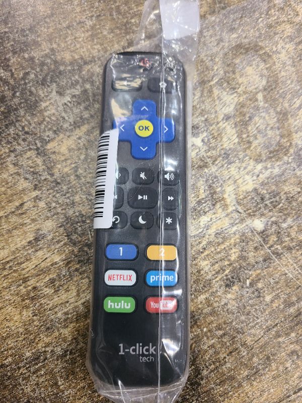 Photo 1 of 1-Clicktech Remote for Roku TVs and Players Express Premiere Ultra [2-in-1 w/TV Power+Volume] [NOT for Roku Stick]