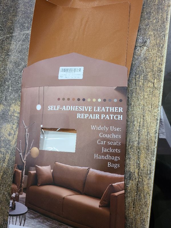 Photo 1 of Self Adhesive Leather Repair Patch Tape, 8.3×11 inch Vinyl Leather Repair Kit for Furniture, Car Seat, Chairs, Couch, Sofa, Jacket Burnt Orange
