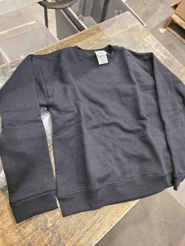 Photo 1 of Hanes girls Ecosmart Graphic Sweatshirt Pullover Sweater, Black, Medium US