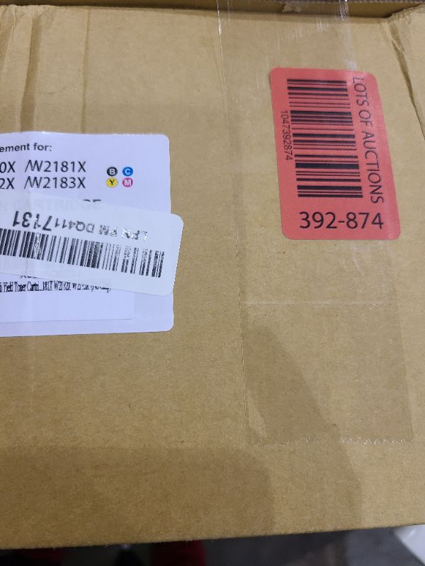 Photo 1 of 218X High Yield Toner Cartridge (No Chip) Replacement for HP 218X/218A to Compatible with HP Color Laser Jet Pro 3201dw MFP 3301cdw MFP 3301fdw MFP 3301sdw (4 BK/Y/C/M) W2180/2181/2182/2183X (No Chip)