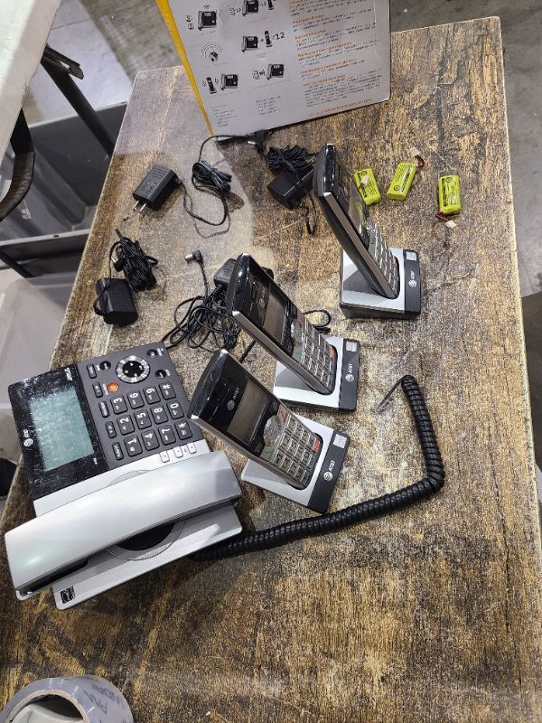 Photo 1 of AT&T TL86109 DECT 6.0 4-Line Expandable Corded/Cordless Phones with Bluetooth Connect to Cell, Answering System and Base Speakerphone