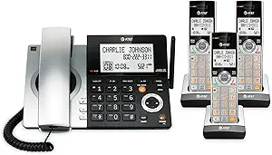 Photo 1 of AT&T TL86109 DECT 6.0 4-Line Expandable Corded/Cordless Phones with Bluetooth Connect to Cell, Answering System and Base Speakerphone