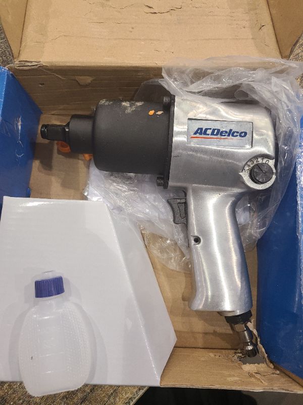 Photo 1 of ACDelco ANI405A Heavy Duty Twin Hammer ½” 500 ft-lbs. 5-Speed Pneumatic Impact Wrench Tool Kit