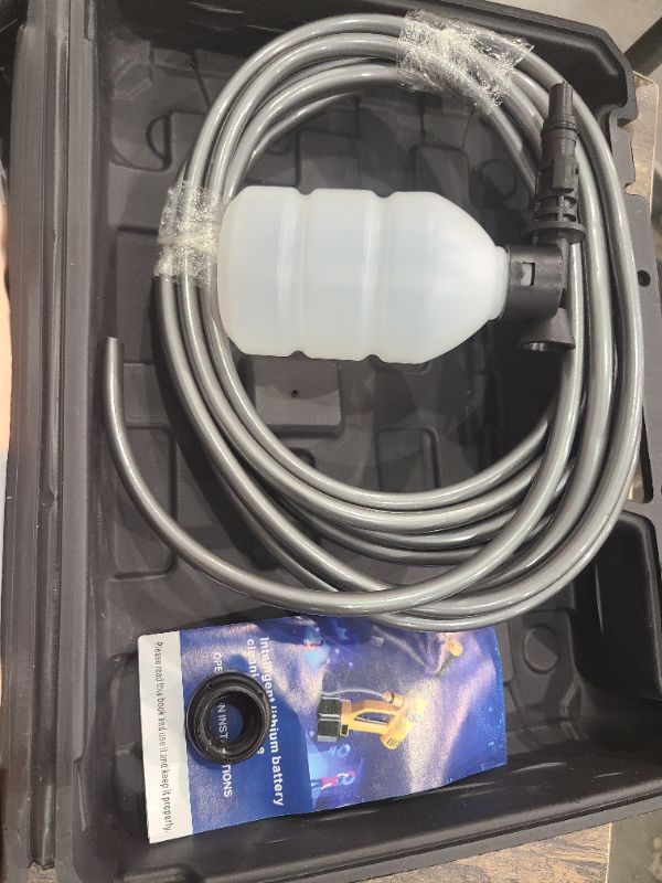 Photo 1 of 2025 Upgrade Cordless Pressure Washer, 900PSI Battery Powered Pressure Washer with 6-in-1 Nozzle, 10 Speed Adjustment, Remaining Battery Display, Portable Power Washer for Car/Garden/Floor/Yards.