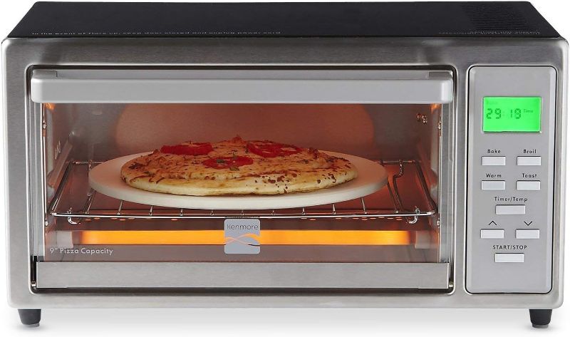 Photo 1 of  Kenmore 4 slice Digital Toaster Oven with 9" Ceramic Pizza Stone - Stainless Steel 