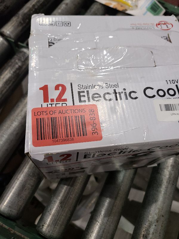 Photo 1 of 70019 Uniware 1.2 Liter Stainless Steel 304 Electric Cooker With Rotating Base