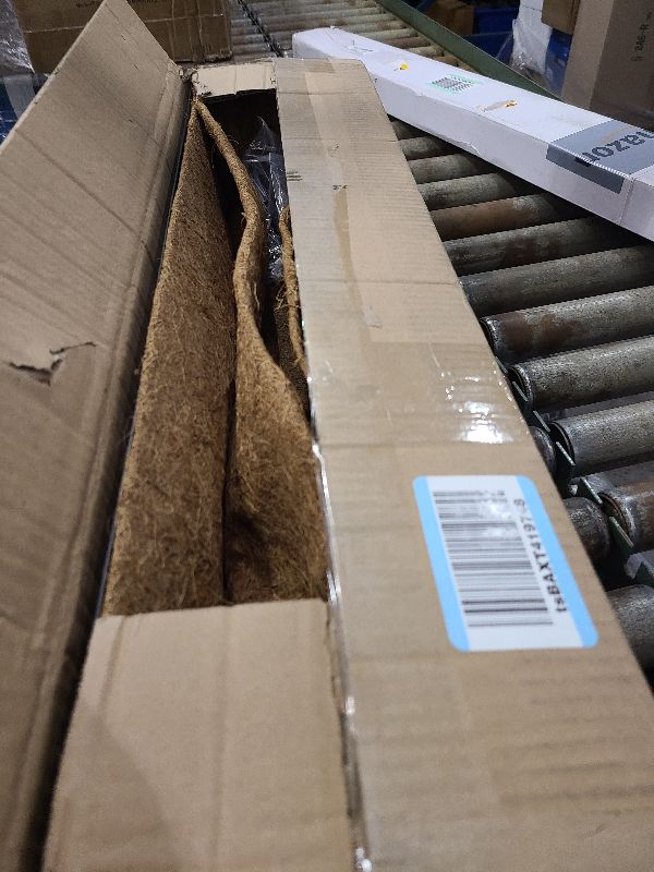 Photo 1 of Window Boxes Planters: 2 Pack 30 Inch Railing Planter Box with Adjustable Brackets for Porch Fence Patio Balcony Hanging Flower Baskets with Coco Liners for Outdoor Garden Decor - Bronze