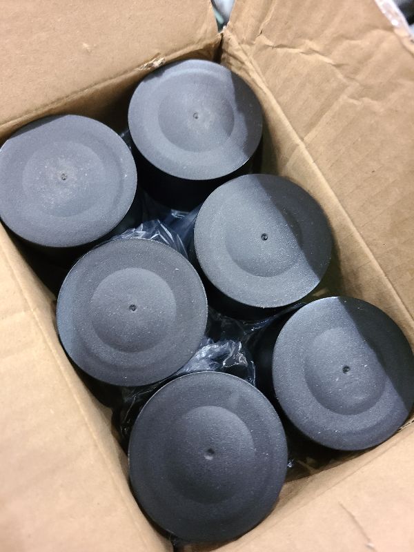 Photo 1 of 6-Pack Bulk Empty Plastic Juice Or Water Bottles with Caps Reusable 400ml Durable Smoothie [Bottle]s with Black Lids Great Calming great for [Sensory] Crafts