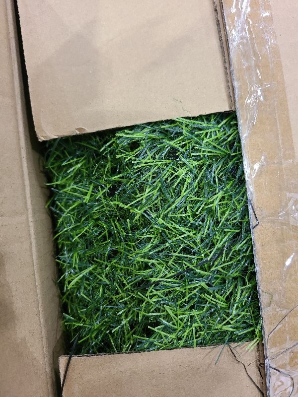 Photo 1 of 2 Pcs 12 x 108 Inch Grass Table Runner Artificial Turf Table Runner Synthetic Grass Tabletop Decor Green Rug Placemats Liner for Parties Wedding Banquet Faux Moss Decor