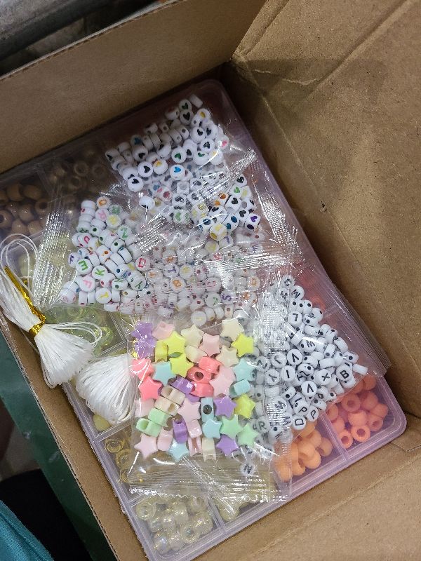 Photo 1 of 20,000 Pcs Clay Beads Bracelet Making Kit, 120 Colors 6 Boxes Polymer Beads Spacer Heishi Beads & Jewelry Kit with Pendant Charms Elastic Strings, Crafts Gift for Kids Adults1