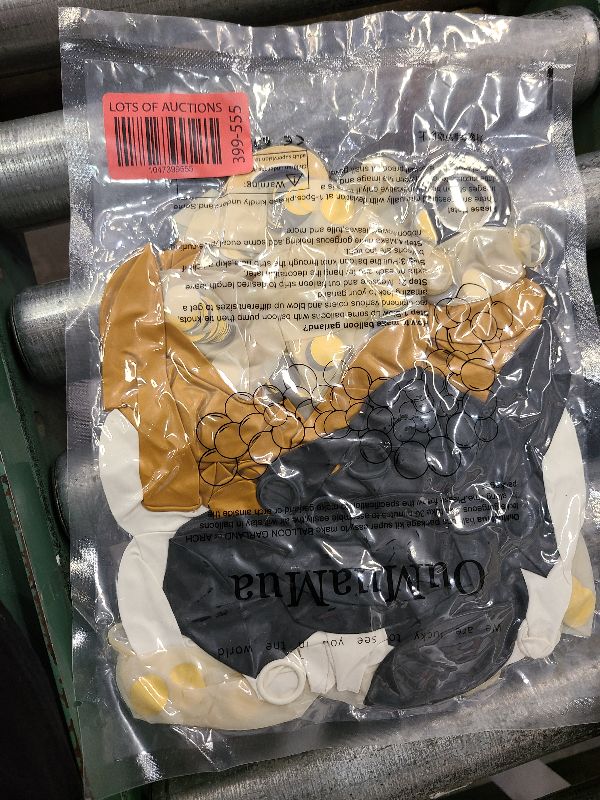 Photo 1 of 72 Pack Black Gold Confetti Balloons Kit, 12 Inch Black Gold White Balloons and Gold Confetti Balloons with Balloon Ribbons for Graduation Birthday Wedding Baby Shower Party Decorations