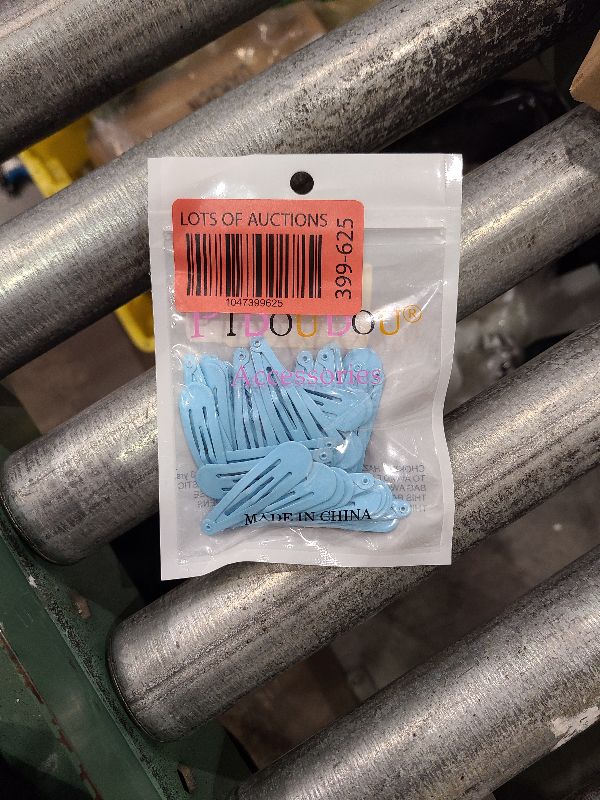 Photo 1 of 40 Counts Blue Color Metal Snap Hair Clips 2 Inch Barrettes for Women Accessories