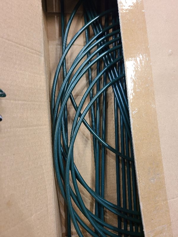Photo 1 of 8 Pack Plant Support Stakes Sets,Strong Half Round Garden Stake,Versatile Plant Cages,Large Plant Support Rings for Rose Flowers Vine Tomato,9.8" W x 15.7" H