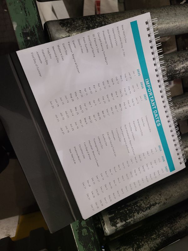 Photo 1 of 2025-2026 Desk Calendar - Desk Calendar from July 2025 - December 2026, 10" x 8.3" Calendar Desk, 18 Months Standing Flip 2025-2026 Desktop Calendar