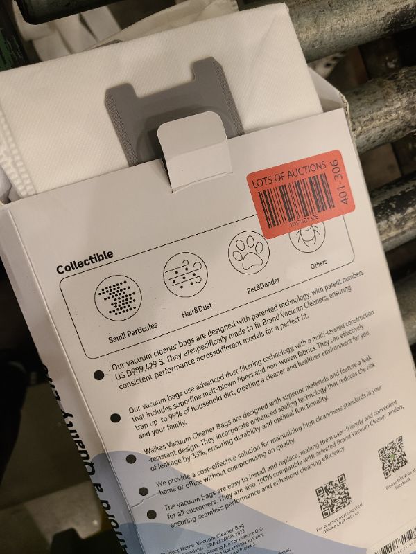 Photo 1 of 6 Pack Dust Bags Compatible with Roborock Q5 Max+, S8 Pro Ultra, S8+, Q7 Max+/Max, Q8 Max+, S7 Pro Ultra, Q5, Q5+, Q5 Pro+, Q7, Q7+, S7 MaxV Ultra, S7 Max Ultra Robot Vacuum, Large Capacity Bag