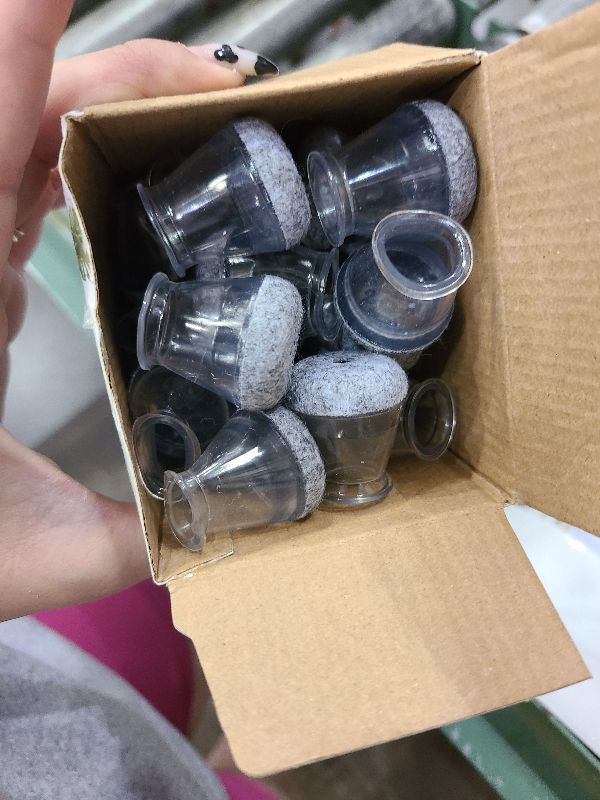 Photo 1 of 40 Pack Extra Small Chair Leg Floor Protectors Silicone Covers to Protect Floors Universal XS Clear Fit (8/16"-15/16")