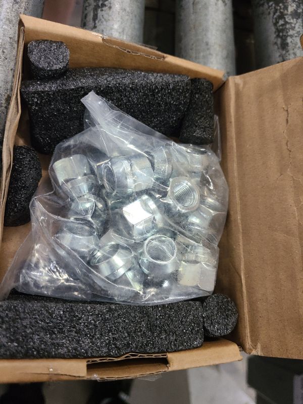 Photo 1 of 1/2"-20 Open End Bulge Acorn Wheel Lug Nuts, 20pcs 1/2 Cone Seat Lugnuts Zinc Finish with 0.84”(21mm) Long 3/4”(19mm) Hex Compatible with Grand Cherokee CJ Commander Liberty Wrangler