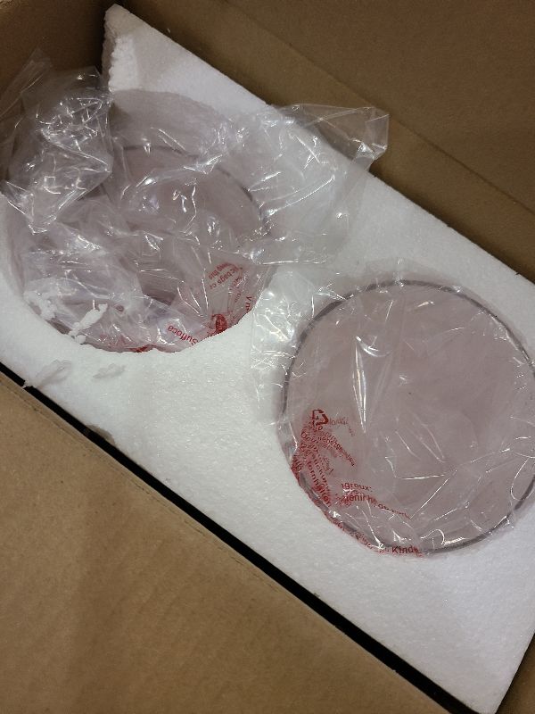 Photo 1 of 4 Pack Clear Seeded Glass Replacement Shades Covers for Ceiling Fan Light Fixtures Pendant Lighting Chandelier Vanity Light Kitchen Island Light, 2-1/8" Fitter, 5.47" High, 4.76" Diameter