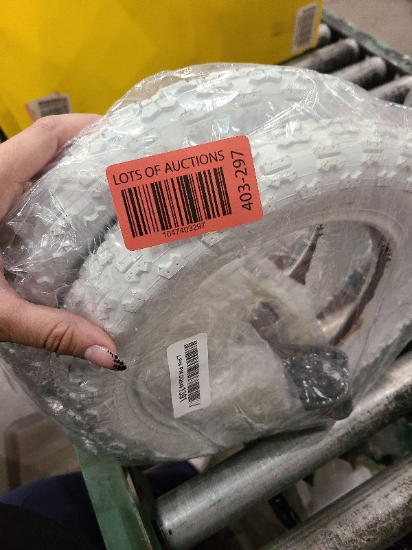 Photo 1 of (2 Sets) 12” x 2.125 Kids Bike Replacement White Tires and Tubes - Compatible with Most 12”-12.5” Kids Bikes Like RoyalBaby, Schwinn, and Dynacraft - Made from BPA/Latex Free Butyl Rubber