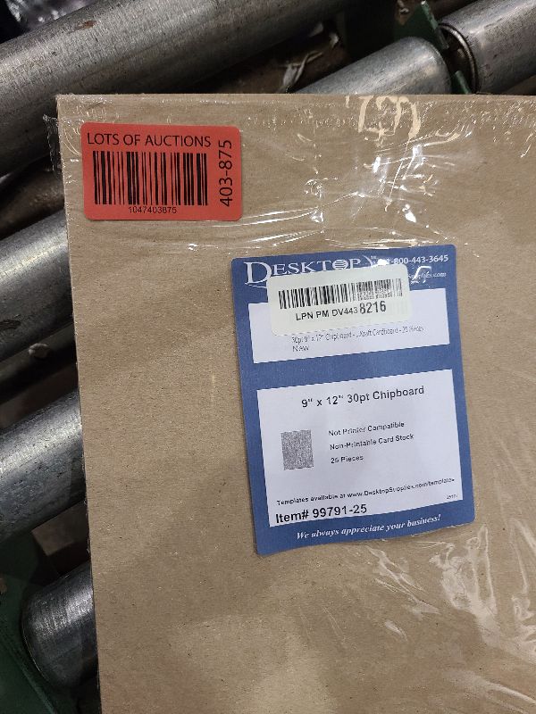 Photo 1 of 30pt 9" x 12" Chipboard - Brown Kraft Cardboard - 25 Pieces
