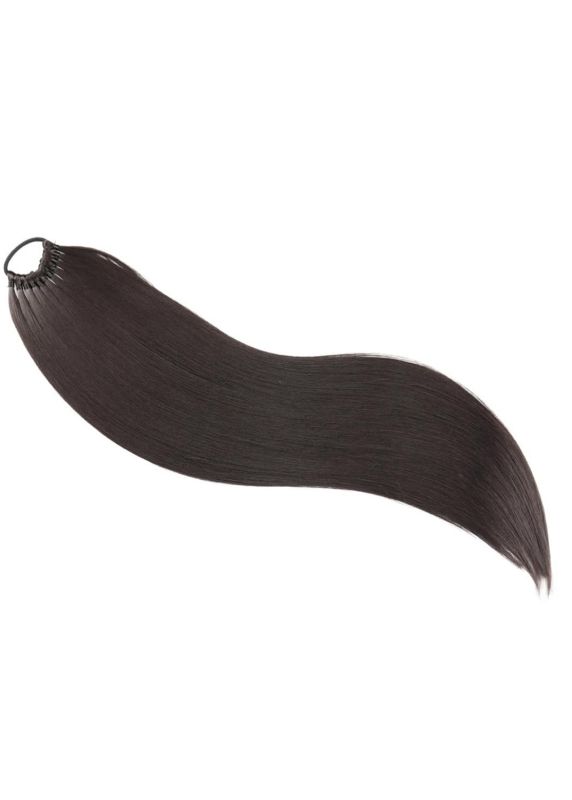 Photo 1 of 24 Inch Synthetic Long Straight Ponytailtail Hair Extensions Heat Resistant Wig For Women