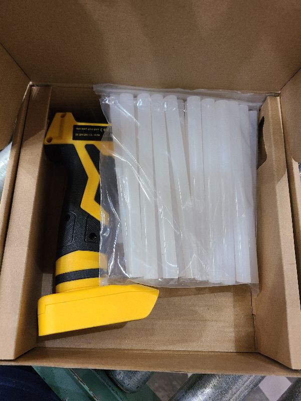 Photo 1 of 100W Cordless Hot Glue Gun for DeWalt 20V MAX Battery (Tool Only) High Temp Electric Power Glue Gun with 20PCS Full Size Glue Sticks for Arts Crafts DIY Festival Decor School Home Repair