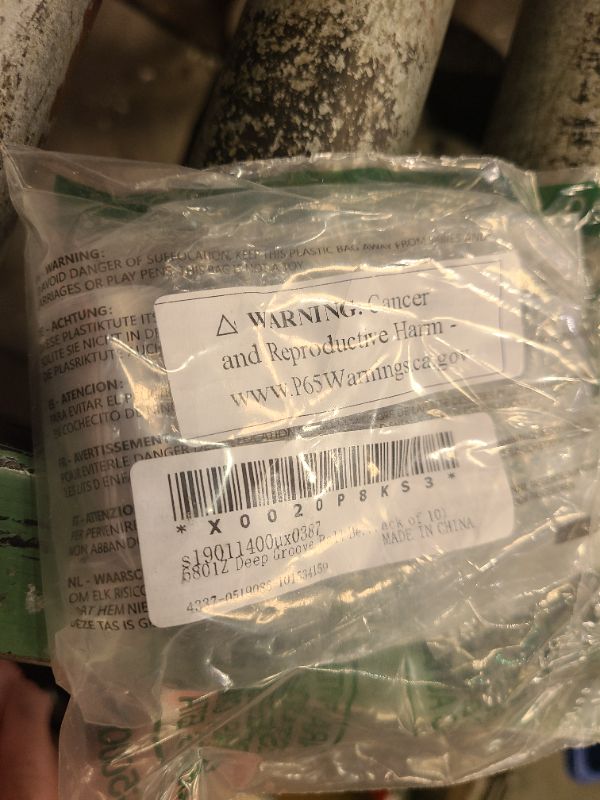 Photo 1 of 10 Pack 6801Z Double Rubber Seal Deep Groove Ball Bearings