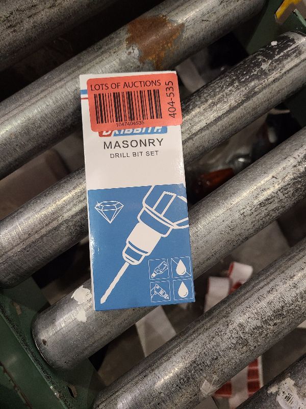 Photo 1 of 10-Piece Masonry Drill Bits Set for Tile Glass Ceramic Brick Wood, 1/8 to 1/2 Inch Drilling Bits with Triangle Handle, YG8 Tungsten Steel Alloy Tip.?Black?