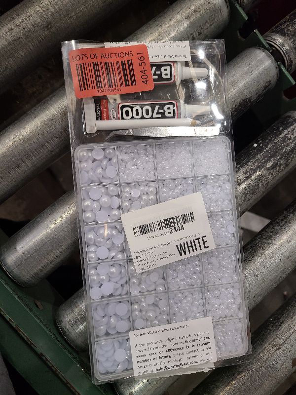 Photo 1 of 10000Pcs White Flatback Pearls with B7000 Glue Kit, Assorted 2/3/4/5/6/8/10mm Round Half Dome Pearls, Flat Back Fake Beads for Craft, Crafting, Shoes, Nails, Decorations, Clothes, DIY
