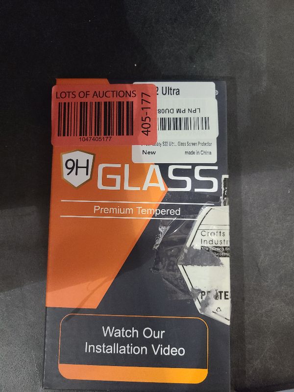Photo 1 of 3 Pack Galaxy S22 Ultra Screen Protector, HD Clear Tempered Glass, Fingerprint Unlock, 3D Curved, Scratch Resistant, No Bubble for Samsung Galaxy S22 Ultra 5G Glass Screen Protector