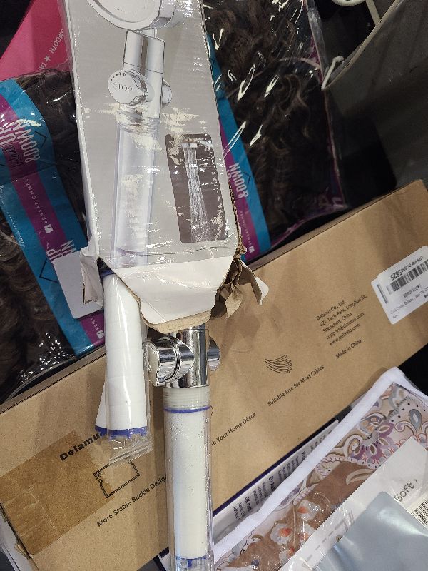 Photo 1 of ANTOWER High Pressure Handheld Showerhead with filters Vortex hydro jet Turbo Propeller 360 Degrees Rotating Easy Install(I-Blue)