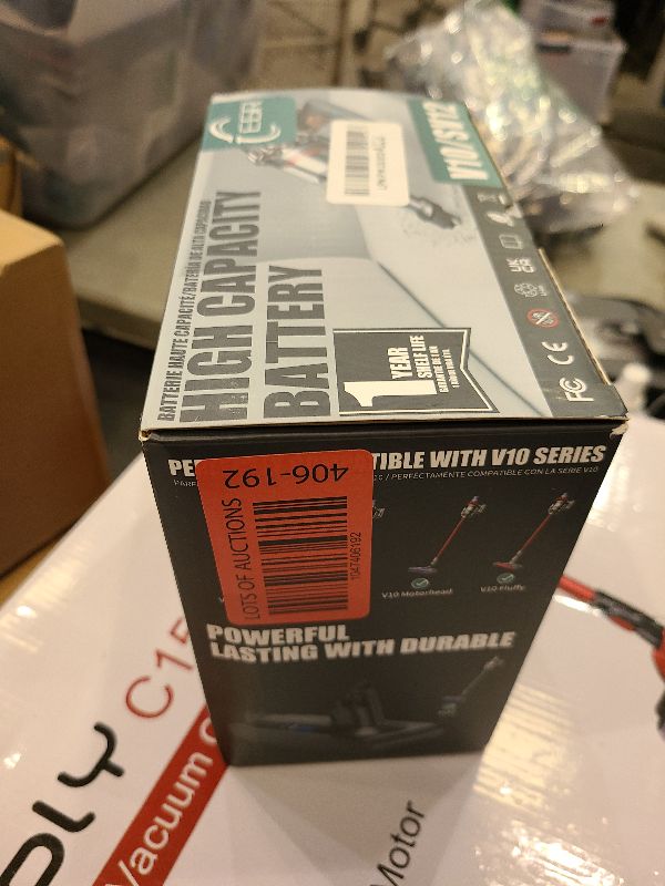 Photo 1 of EGR High Capacity 6500mAh V10 Battery Replacement Compatible with V10 Animal V10 Absolute V10 Fluffy V10 Motorhead SV12 Cordless Stick Vacuum Cleaner (Not Fit SV10)