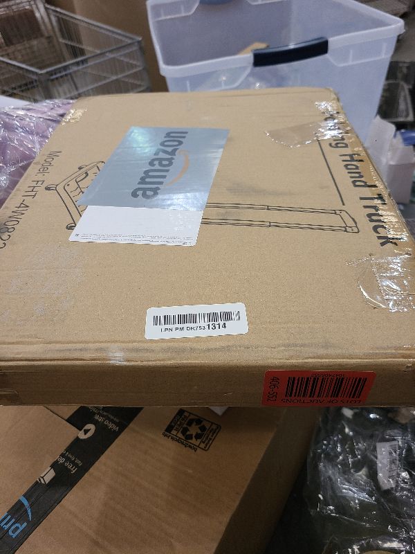 Photo 1 of Folding Hand Truck Portable Trolley Cart & Luggage Dolly Cart with 2 Braking Swivel Wheels and 3 Bungee Cords for Travel Moving and Office Use
