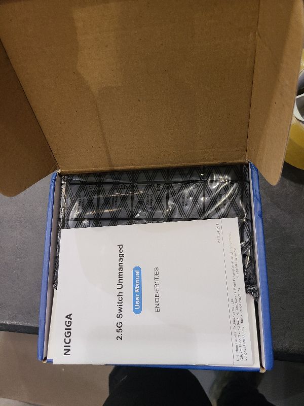 Photo 1 of 10Gbe Ethernet Switch Unmanaged with 2 x 10Gb RJ45 Ports ? 4 x 2.5Gb Base-T Ports, Desktop/Wall Mount NICGIGA 6 Port 10Gbps Network Switch for Wireless AP, NAS, PC