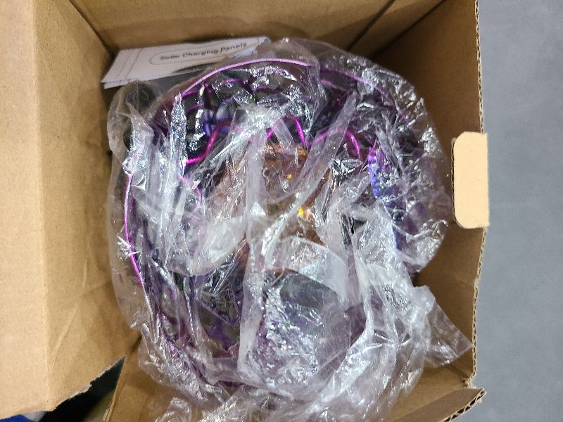 Photo 1 of XKSINMY Flower Solar Light Outdoor Garden: Metal Butterfly Sculpture Art Decor Stake Lights - Waterproof LED Crystal Ball Light for Outside Pathway Yard Patio Lawn Decoration Women Gift